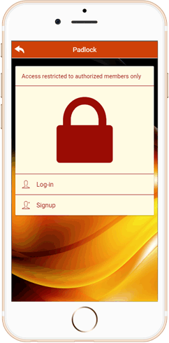 IWH Apps Padlock feature